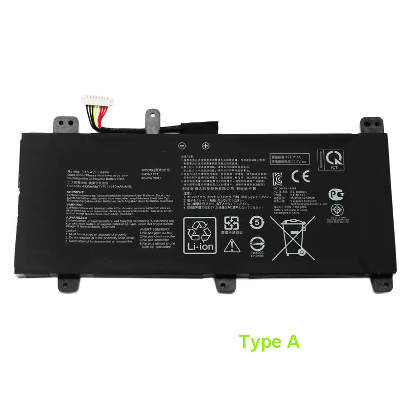 Recambio de Bateria de laptop ASUS C41N1731 