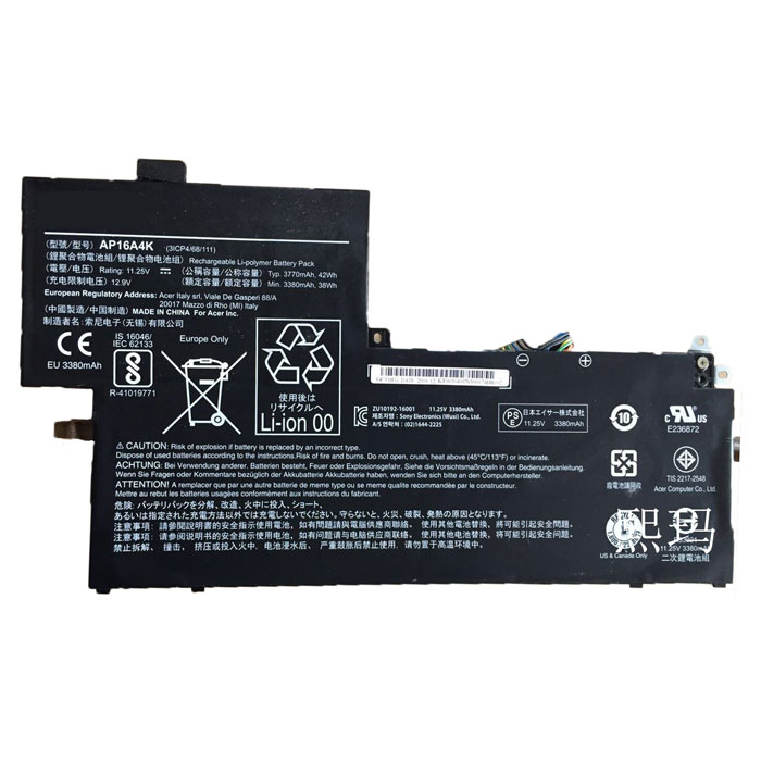 Recambio de Bateria de laptop ACER Swift 1 Sf113-31-P9G6 