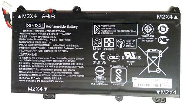 Recambio de Bateria de laptop HP SG03041XL 