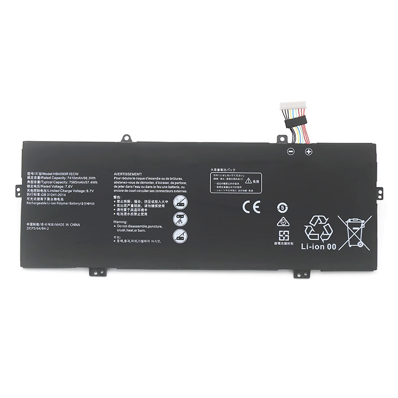 Reemplazo de Bateria de laptop para Huawei HB4593R1ECW Recambio de Bateria de laptop Huawei HB4593R1ECW