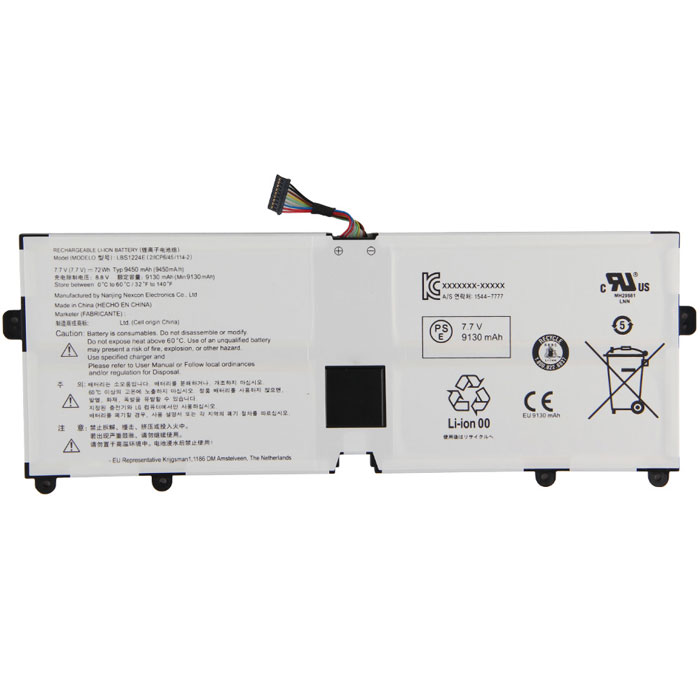 Reemplazo de Bateria de laptop para LG Gram 15Z980-T.AA75C Recambio de Bateria de laptop LG Gram 15Z980-T.AA75C