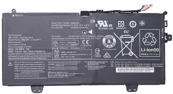 Recambio de Bateria de laptop LENOVO Yoga-3-11-5Y10(D) 